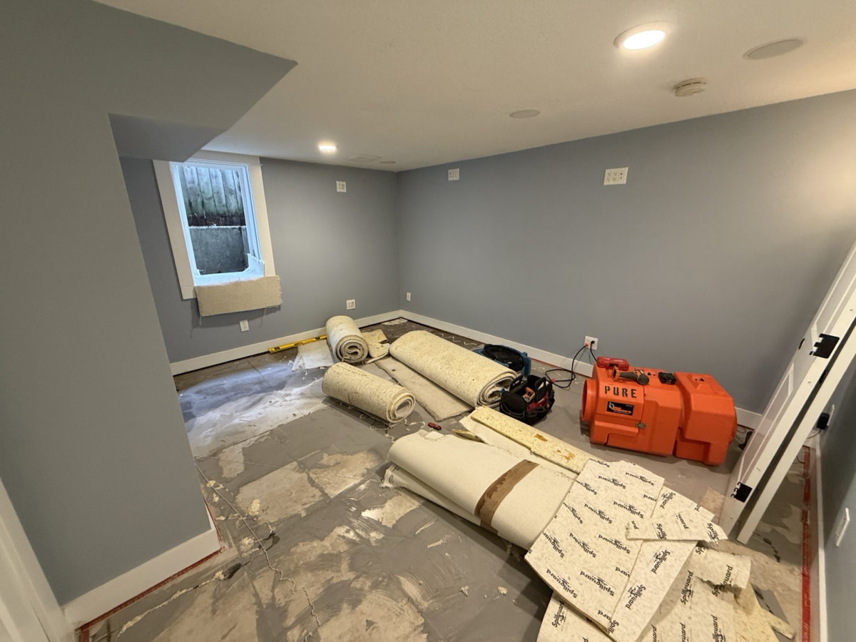 flooded basement