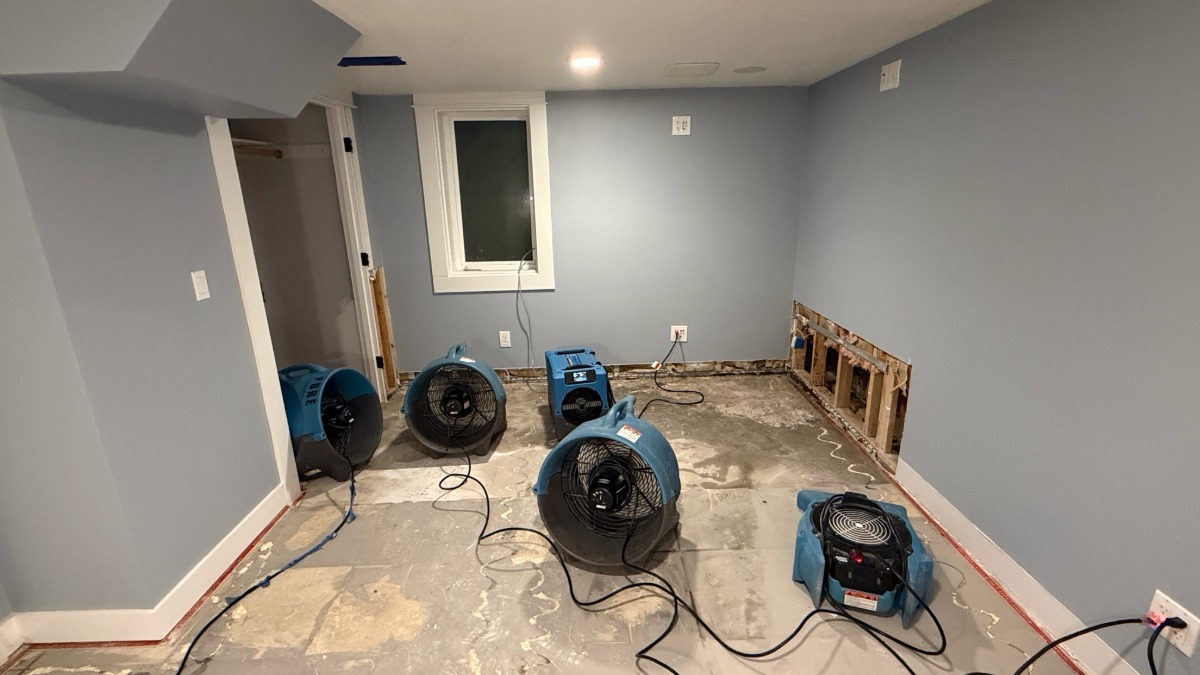 flooded basement